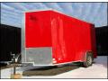 12ft Red V-nose Enclosed Cargo Trailer with 3500lb Axle