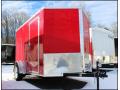 Red 12ft Enclosed Cargo Trailer