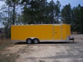 24FT YELLOW RACE TRAILER W/D-RINGS AND E-TRACK
