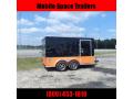 Covered Wagon Trailers 7x12 MCP Bk & Or ramp door Enclosed Cargo Trailer 