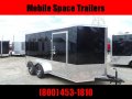 Covered Wagon Trailers 7x12 MCP Bk Anodized ramp door Enclosed Cargo Trailer
