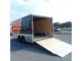 Covered Wagon Trailers 8.5x16 MCP Bk&Or slant ramp door Enclosed Cargo Trailer 