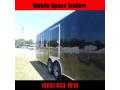 Covered Wagon Trailers 8.5x24 Black Escape Door Spread axles ramp door Enclosed Cargo Stock# EC