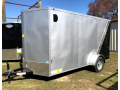 12ft SA Enclosed Cargo Trailer-Silver/Black