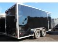 14ft Black All Aluminum Enclosed Cargo Trailer