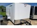 White Flat Front 14ft TA2 Enclosed Cargo Trailer