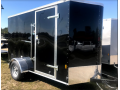 10ft SA Enclosed Cargo Trailer-Black V-Nose