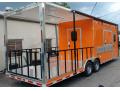 ORANGE 8.5X26 PORCH CONCESSION TRAILER