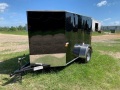 Black 8ft Enclosed Cargo Trailer w/Ramp