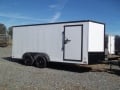 7x16 white blackout enclosed trailer