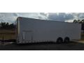28ft Car / Racing Trailer-White Flat Front
