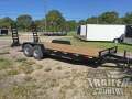 7' x 20' (18' + 2') Heavy Duty Bumper Pull Equipment Hauler Trailer.