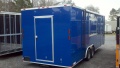 BLUE 8.5X24 CONCESSION TRAILER W/RESTROOM