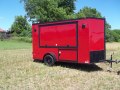 6 x 12 tailgateing trailer red blackout 