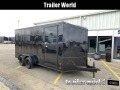 CW 7' x 16' x 7' Vnose Enclosed Cargo Trailer BLACK OUT