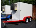 4x8 Refrigerated Trailer White w/Red Fenders