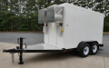 7x10 Refrigerated Trailer White w/Black Fenders & Tongue