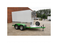 White w/Green Trim 10FT Refrigerated Trailer 