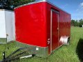 12ft Red Flat Front SA Concession Trailer