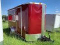  Red 12ft SA Concession Trailer w/Double Rear Door