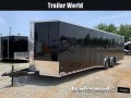  CW 28' Enclosed Car Trailer Spread Axle 14k GVWR