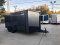 2023 Eagle 7X16 Enclosed Cargo Trailer Charcoal Blackout 