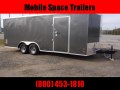  Covered Wagon Trailers 8.5X20 Charcoal Car Hauler Enclosed Cargo Trailer