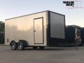 2023 Spartan 7x16x7 Enclosed Cargo Trailer Pewter with Aluminum Wheels