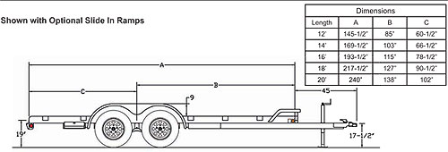 Buy Sell New Used Trailers  7x18 Big Tex 70CH Car  