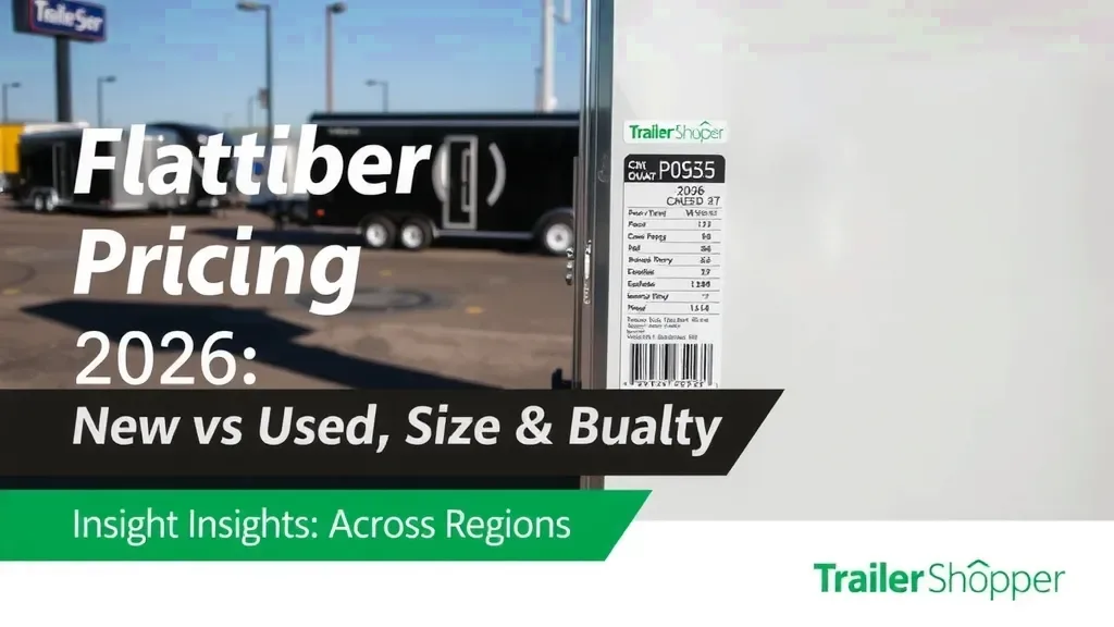Flatbed Trailer Pricing 2026: New vs Used, Size & Brand Insights Across Regions