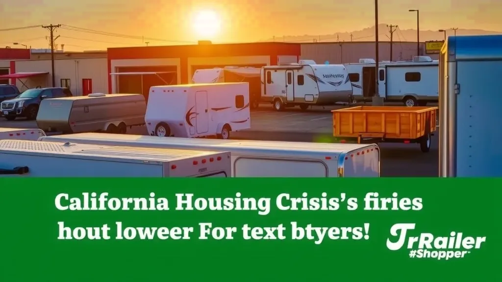 California Housing Crisis: What It Means for Trailer Buyers