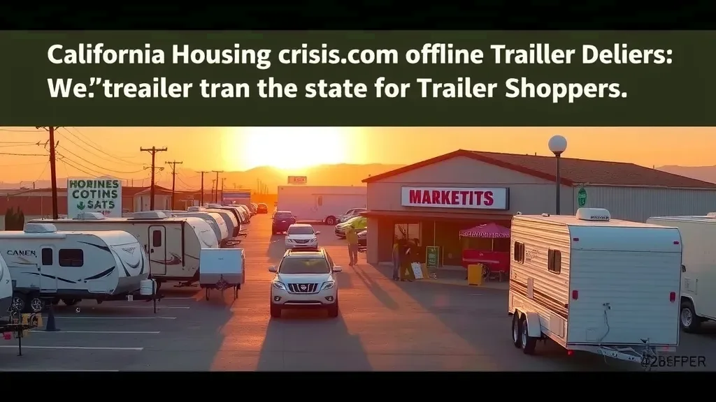 California Housing Crisis: What It Means for Trailer Buyers