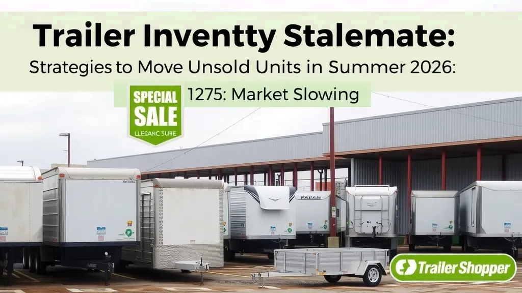 Trailer Inventory Stalemate: Strategies to Move Unsold Units in Summer 2026: Market Slowdown