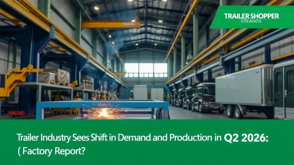 Trailer Industry Sees Shift in Demand and Production in Q2 2026: Factory Report