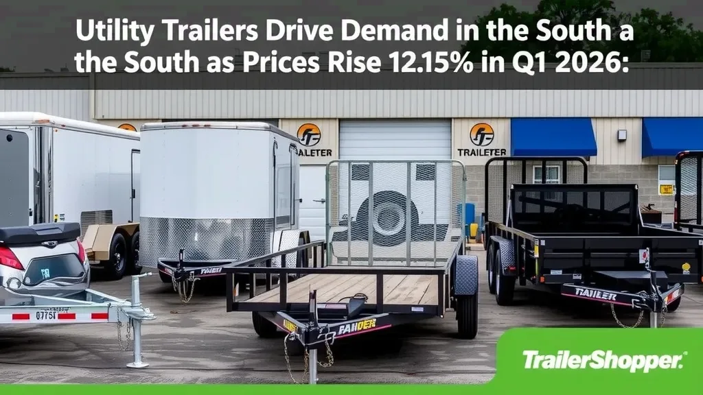 Utility Trailers Drive Demand in the South as Prices Rise 12% in Q1 2026