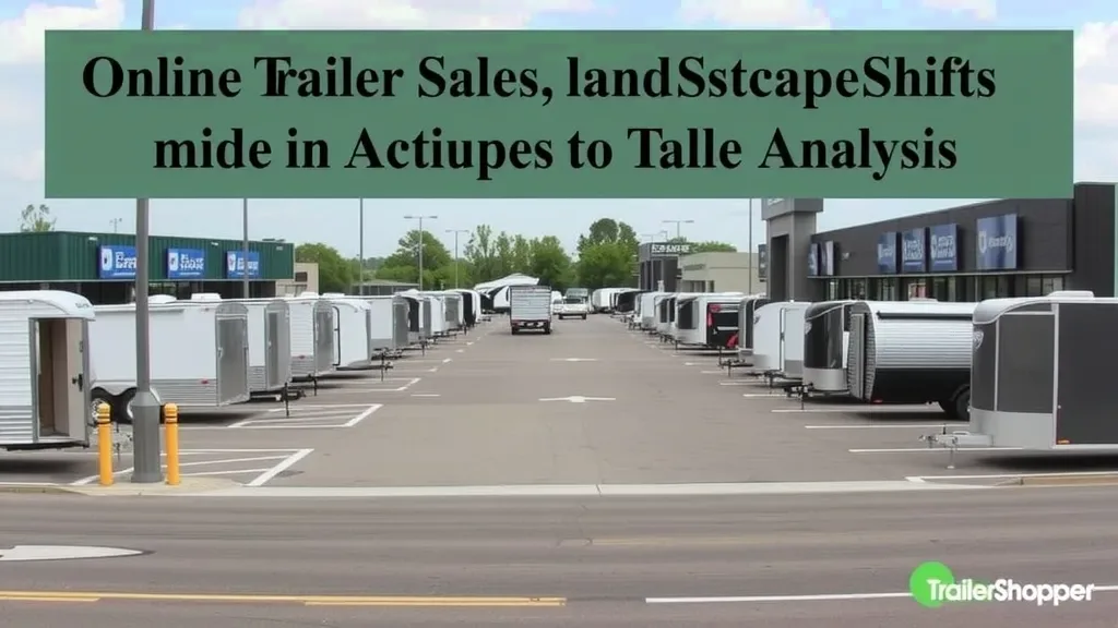 Online Trailer Sales Landscape Shifts in 2026: Competitive Analysis
