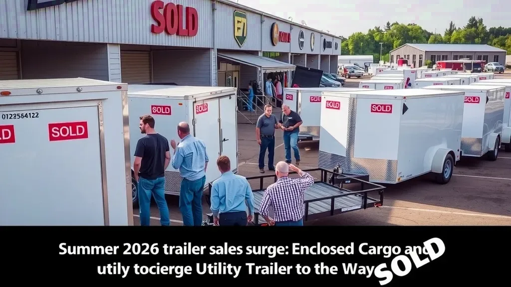 Summer 2026 Trailer Sales Surge: Enclosed Cargo and Utility Trailers Lead the Way