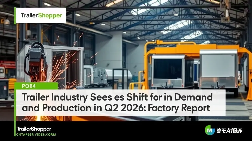 Trailer Industry Sees Shift in Demand and Production in Q2 2026: Factory Report