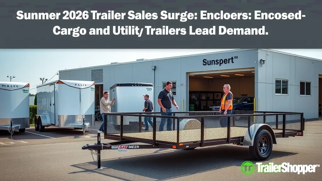 Summer 2026 Trailer Sales Surge: Enclosed Cargo and Utility Trailers Lead Demand
