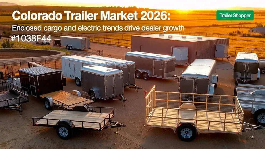 Colorado Trailer Market 2026: Enclosed Cargo and Electric Trends Drive Dealer Growth
