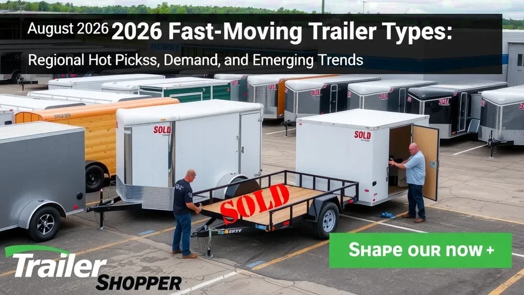 August 2026 Fast‑Moving Trailer Types: Regional Hot Picks, Size Demand, and Emerging Trends