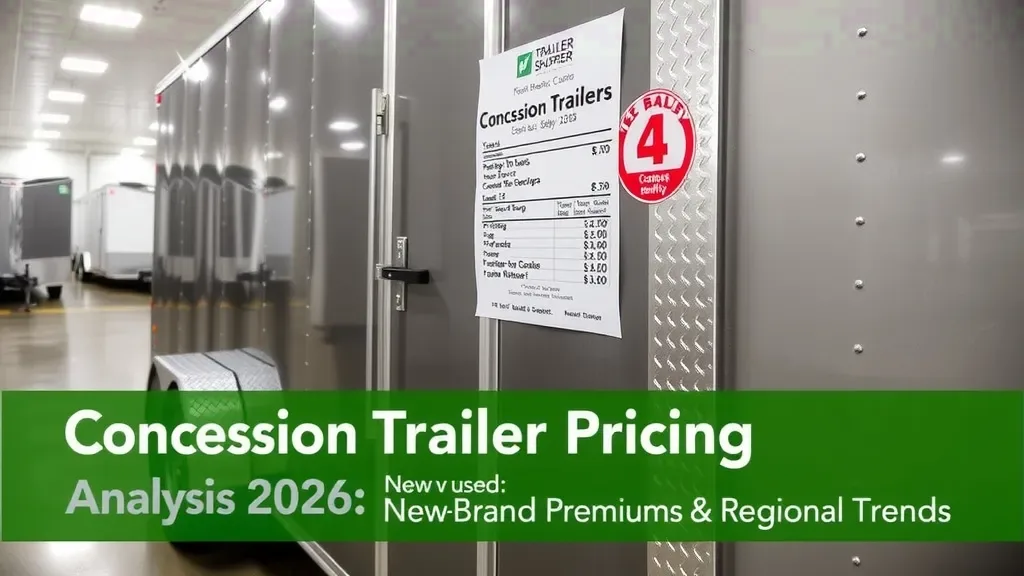 Concession Trailer Pricing Analysis 2026: New vs Used, Brand Premiums & Regional Trends