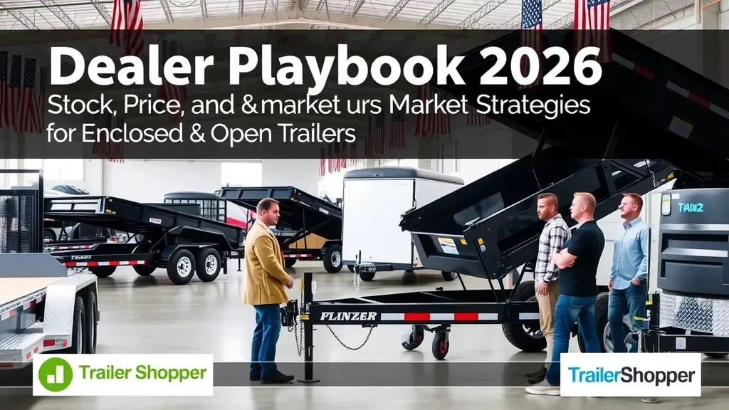 Dealer Playbook 2026: Stock, Price, and Market Strategies for Enclosed & Open Trailers