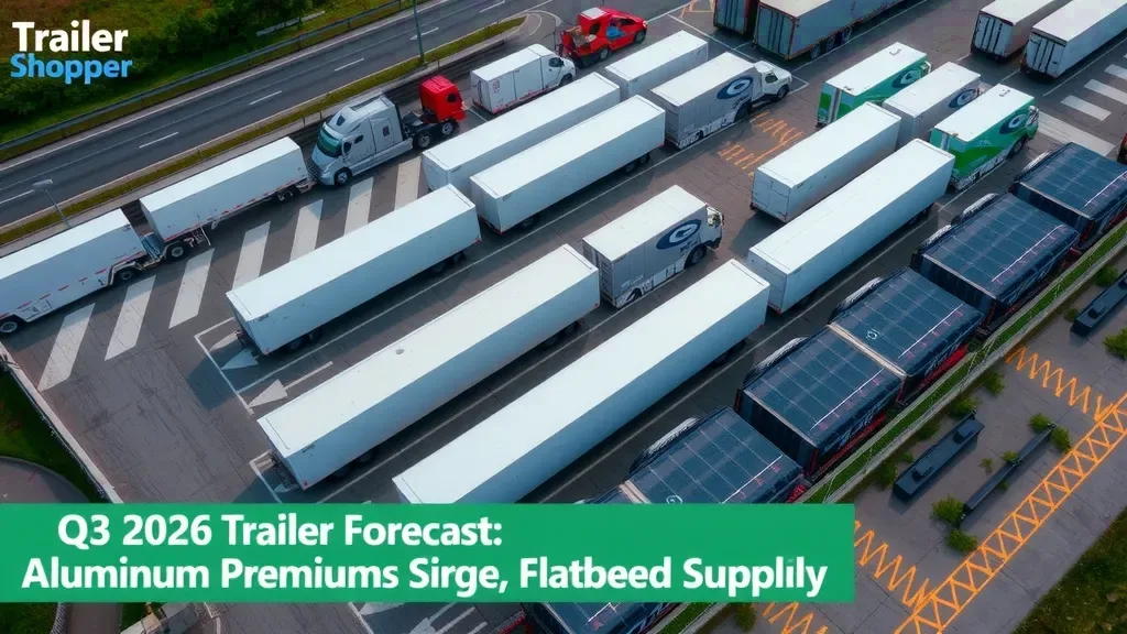 Q3 2026 Trailer Forecast: Aluminum Premiums Surge, Flatbed Oversupply