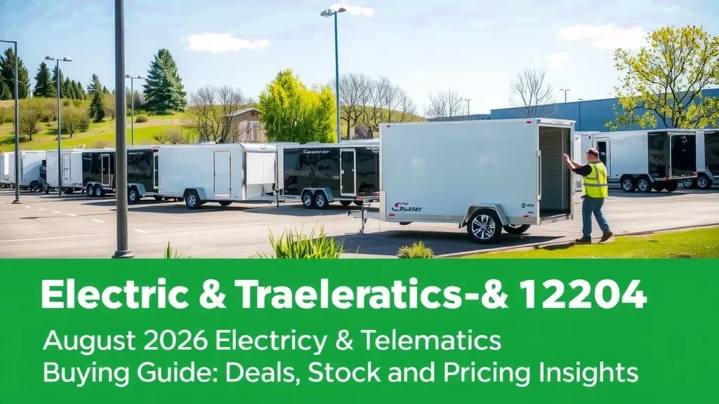 August 2026 Electric & Telematics Trailer Buying Guide: Deals, Stock & Pricing Insights