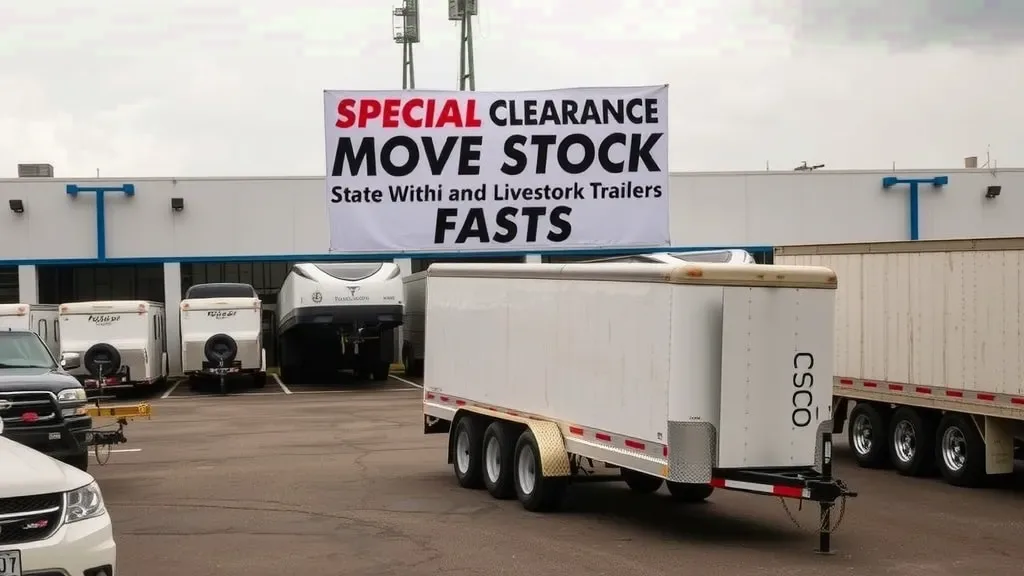 August 2026 Stale Flatbed & Livestock Trailers: Move Stock Fast
