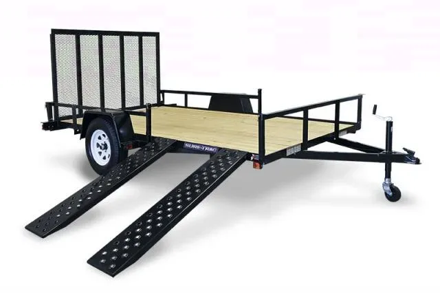 12FT ATV Trailer SA w/Side Ramps