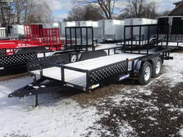 16ft Tube Top ATV Trailer w/Ramps
