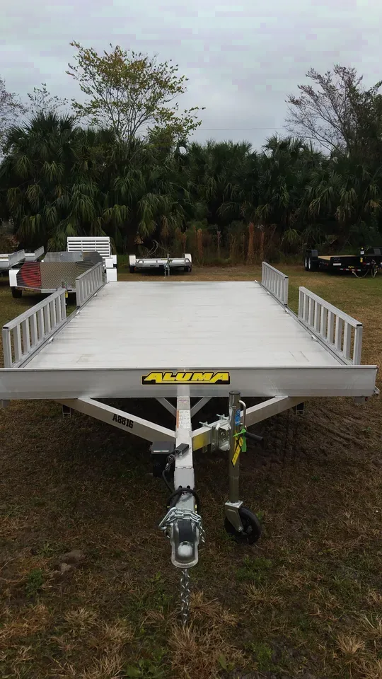 16ft  4 Place ATV Trailer w/Side Ramp