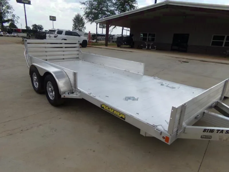 2025 Aluma 8.5x16 Side Load Aluminum ATV Trailer